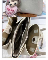 حقيبة يد نسائية صغيرة أنيقة مع حليّة جذابة لون أسود - KSA